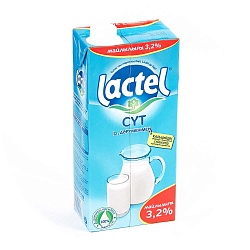 Молоко «Lactel» 3,2%, 1 л